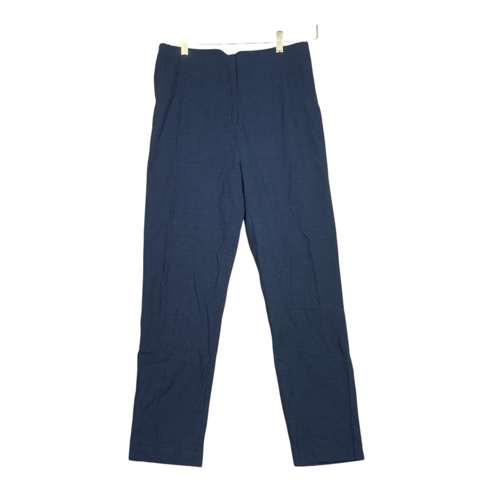 Tuckernuck Women Pants High Rise Blue Crop Straight Legs Casual Lightweight Sz 4
